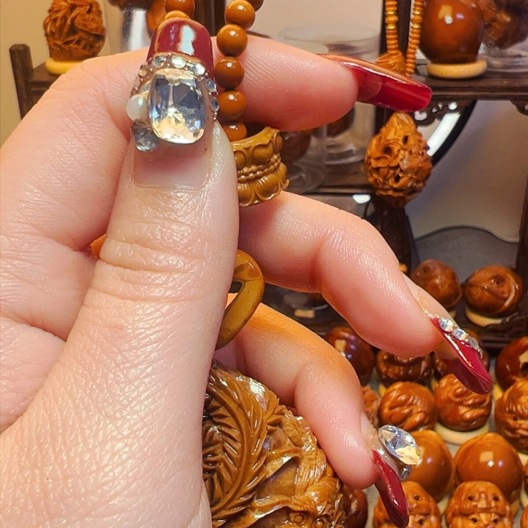 橄榄核手串/手链拾*.一半珠子一个跑环莲花