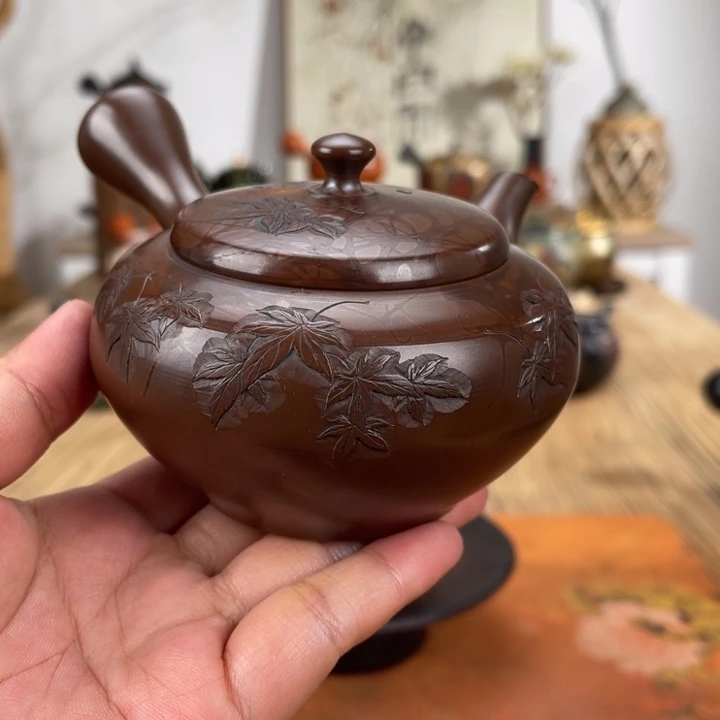 常滑昭邨白道合作茶壶