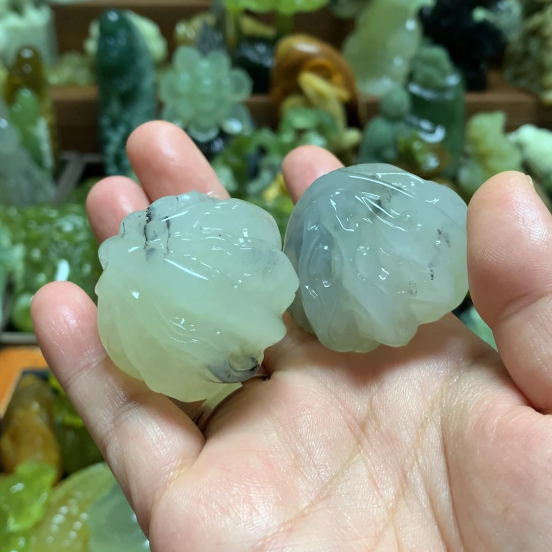 岫玉未镶嵌手把手把
