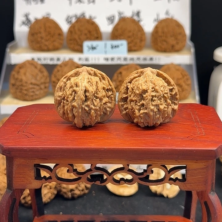 把件文玩核桃36尺四座楼（全品无修原生态）