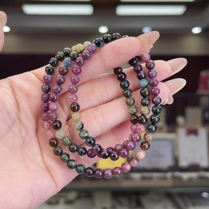 124327005碧玺/未镶嵌5mm+碧玺多圈5多样性发货