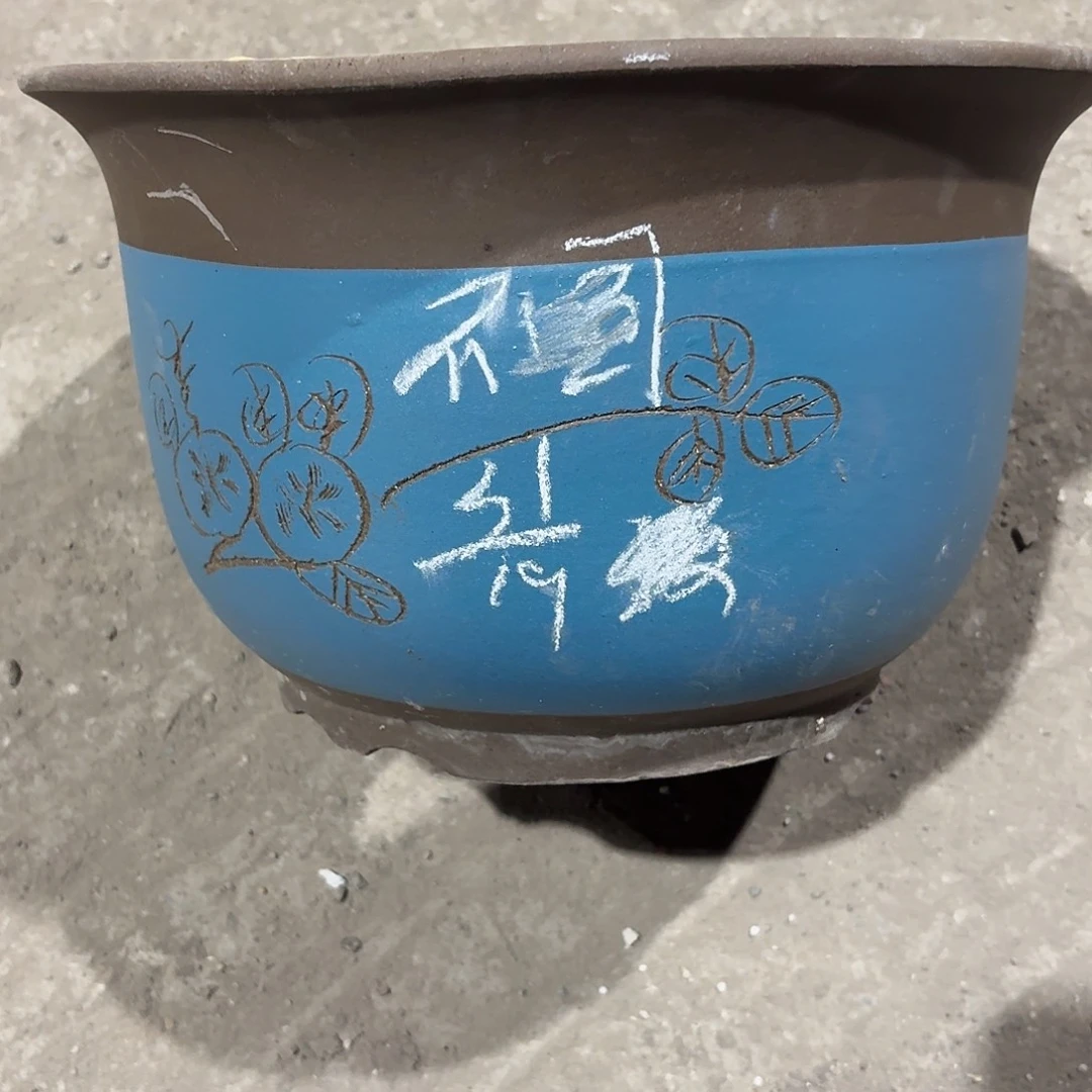 宜兴紫砂花盆，现货发