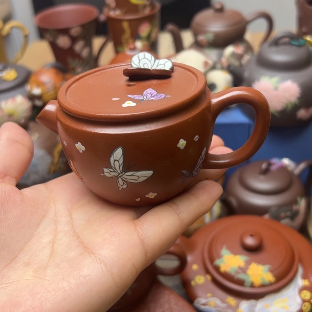 茶杯紫砂长***鱼紫砂主人杯100c c