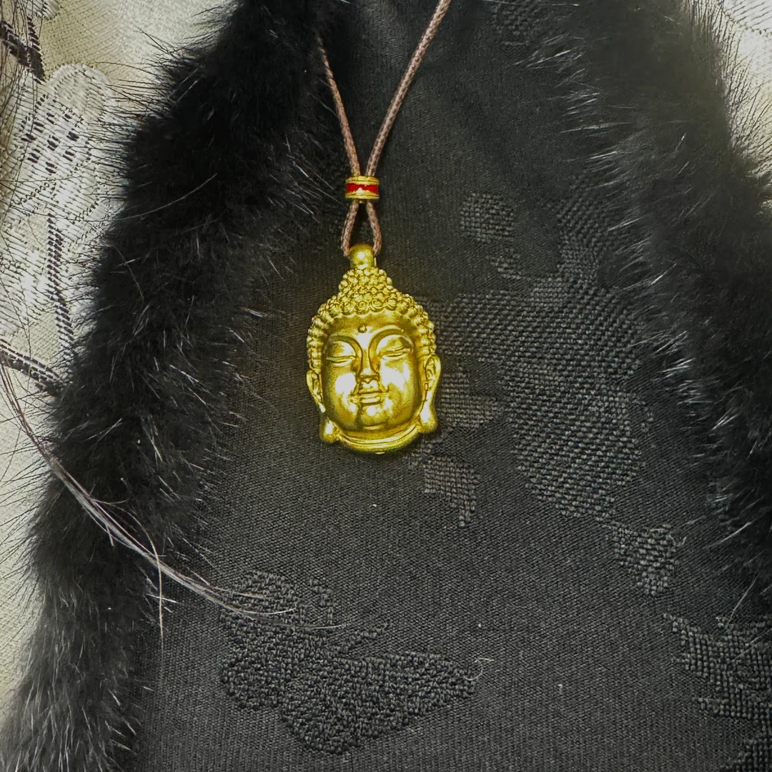 九乐 吊坠足银 999 佛佛福头绳链