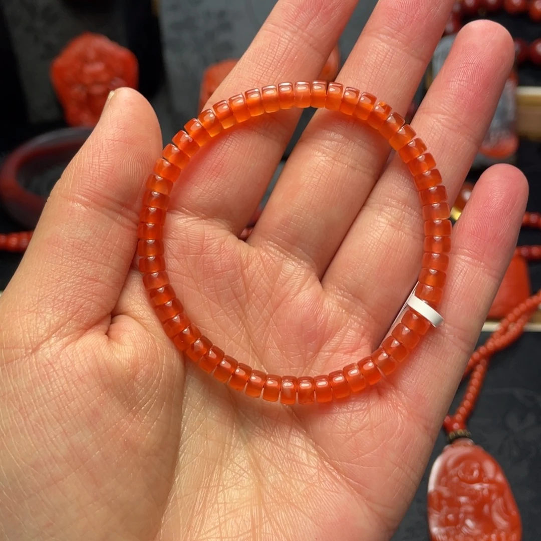 南红玛瑙未镶嵌吊坠5mm