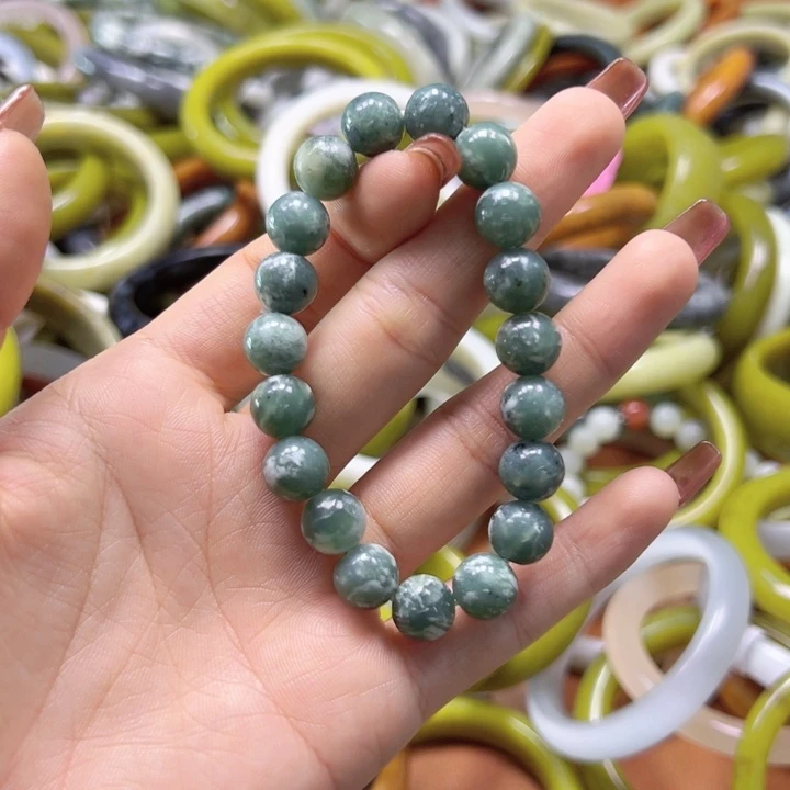 未镶嵌蛇纹石玉手镯