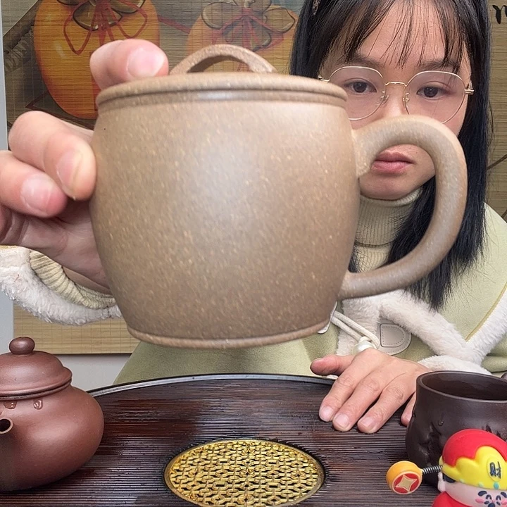 紫砂茶杯原矿紫砂杯
