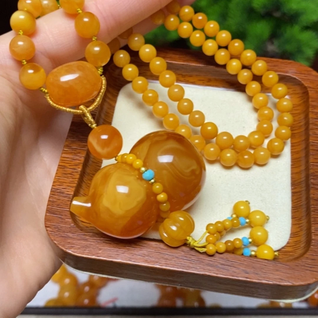 【闪购商品】蜜蜡颈饰未镶嵌项链