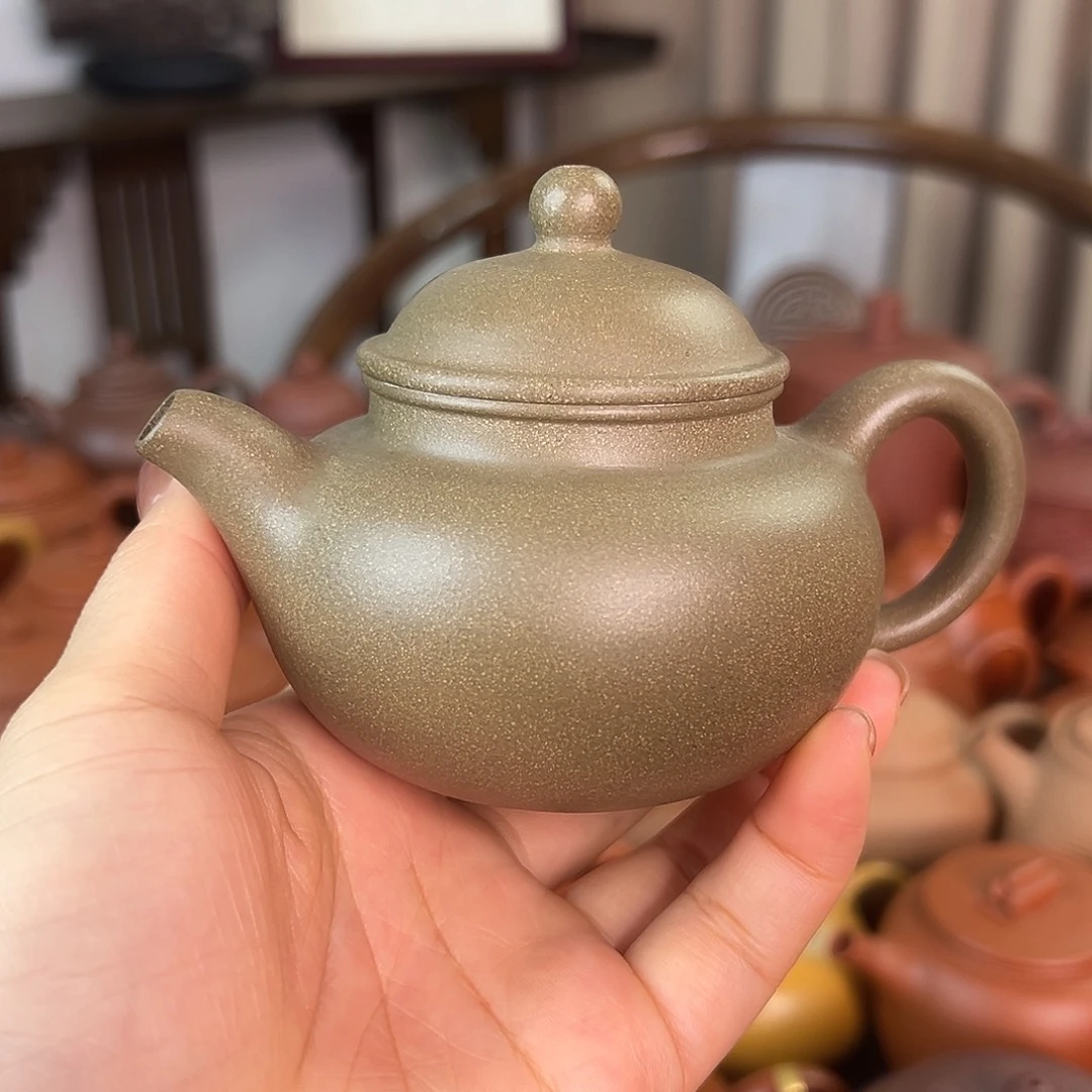 茶壶紫砂精品原矿青段仿古150cc
