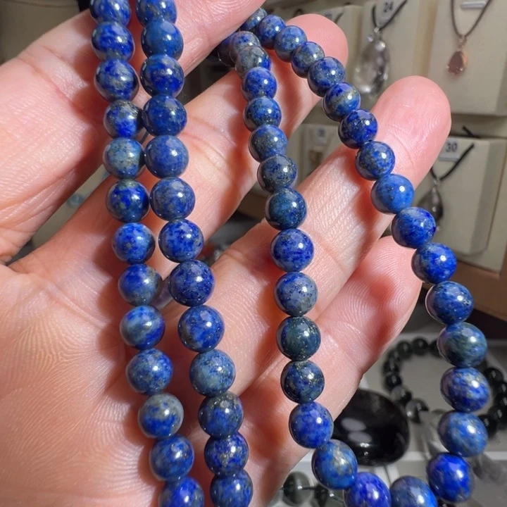 青金石未镶嵌手链41cm长链