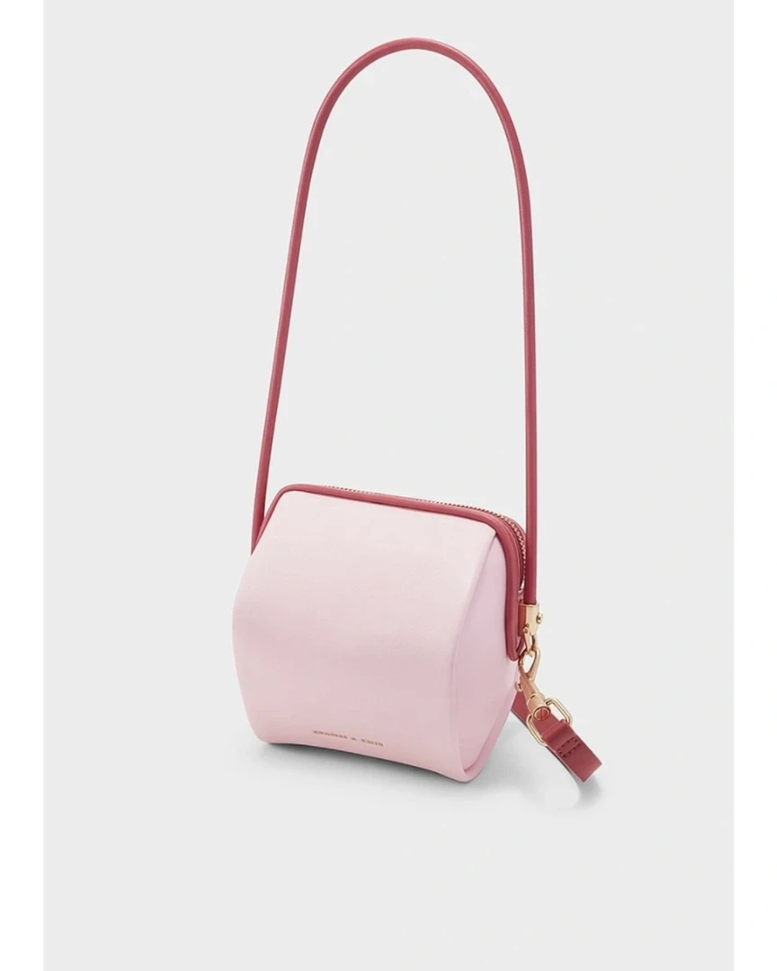 CHARLES&KEITH 80271031粉红色S女士单肩手提包