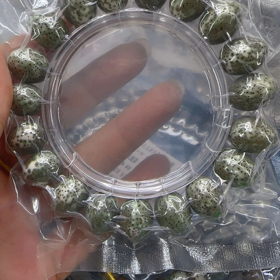 星月菩提手串125哈哈绿星月菩提1.6苹果单圈