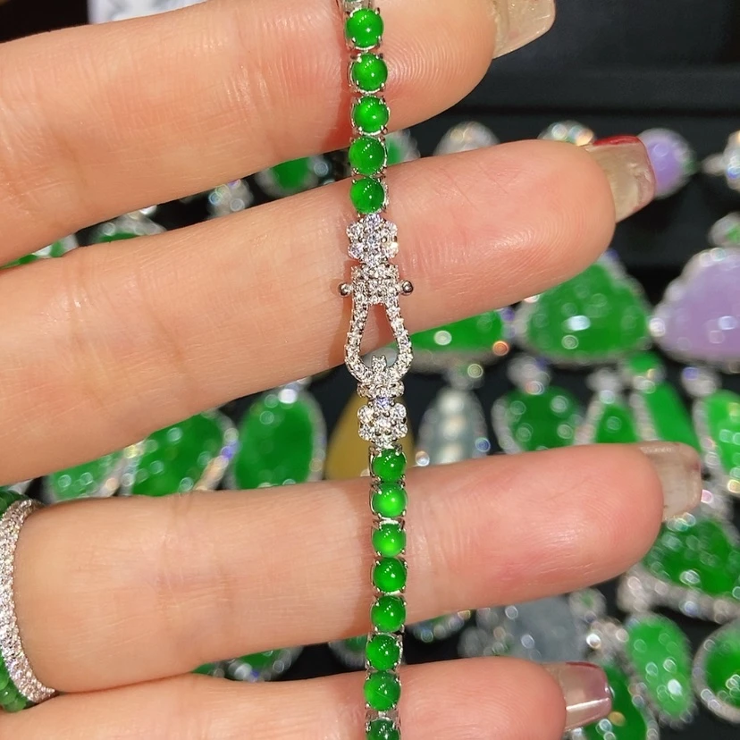 【闪购商品】翡翠手链未镶嵌天然翡翠