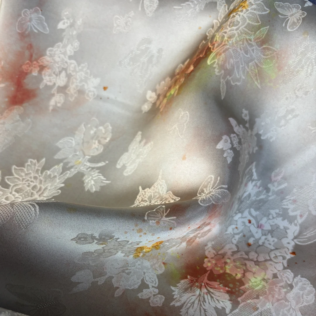 蝶影重重*人丝香云纱新中式国风面料