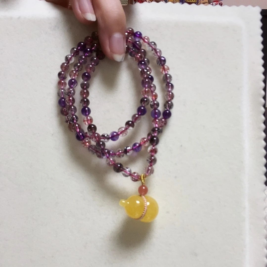 水晶手串未镶嵌杨*瘦简单