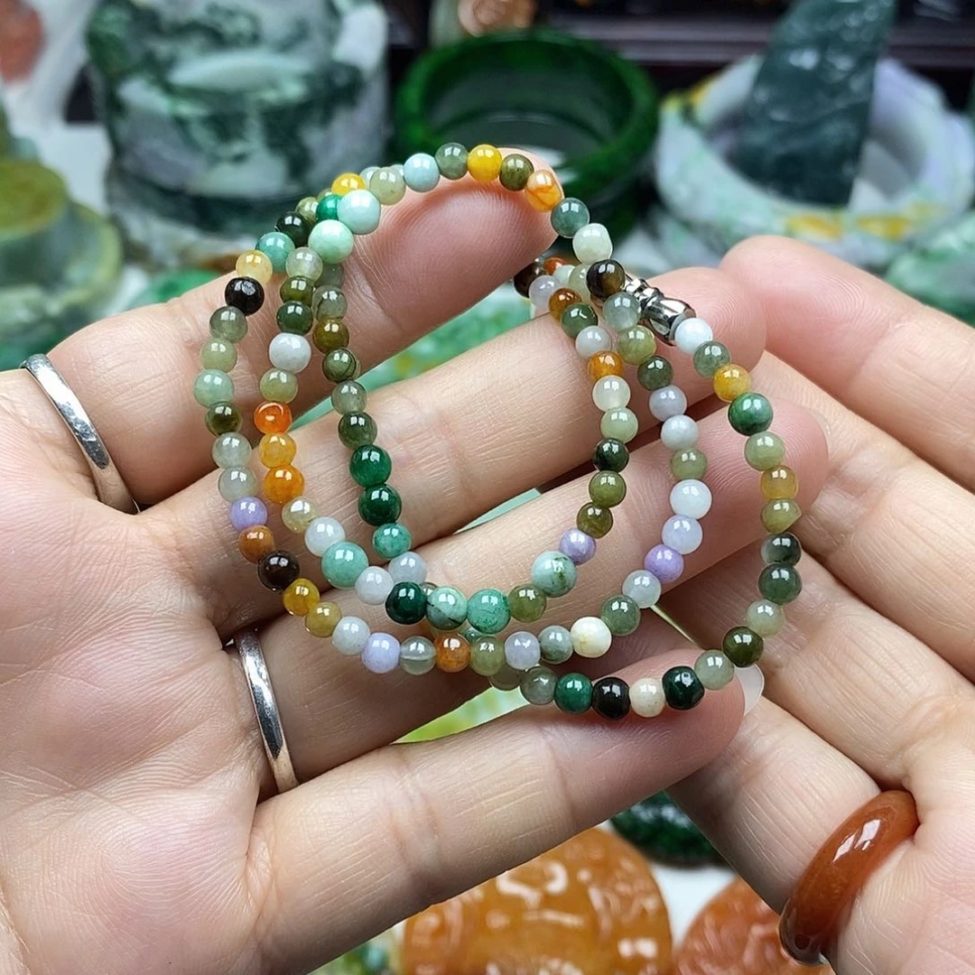 颈饰未镶嵌翡翠妈妈链