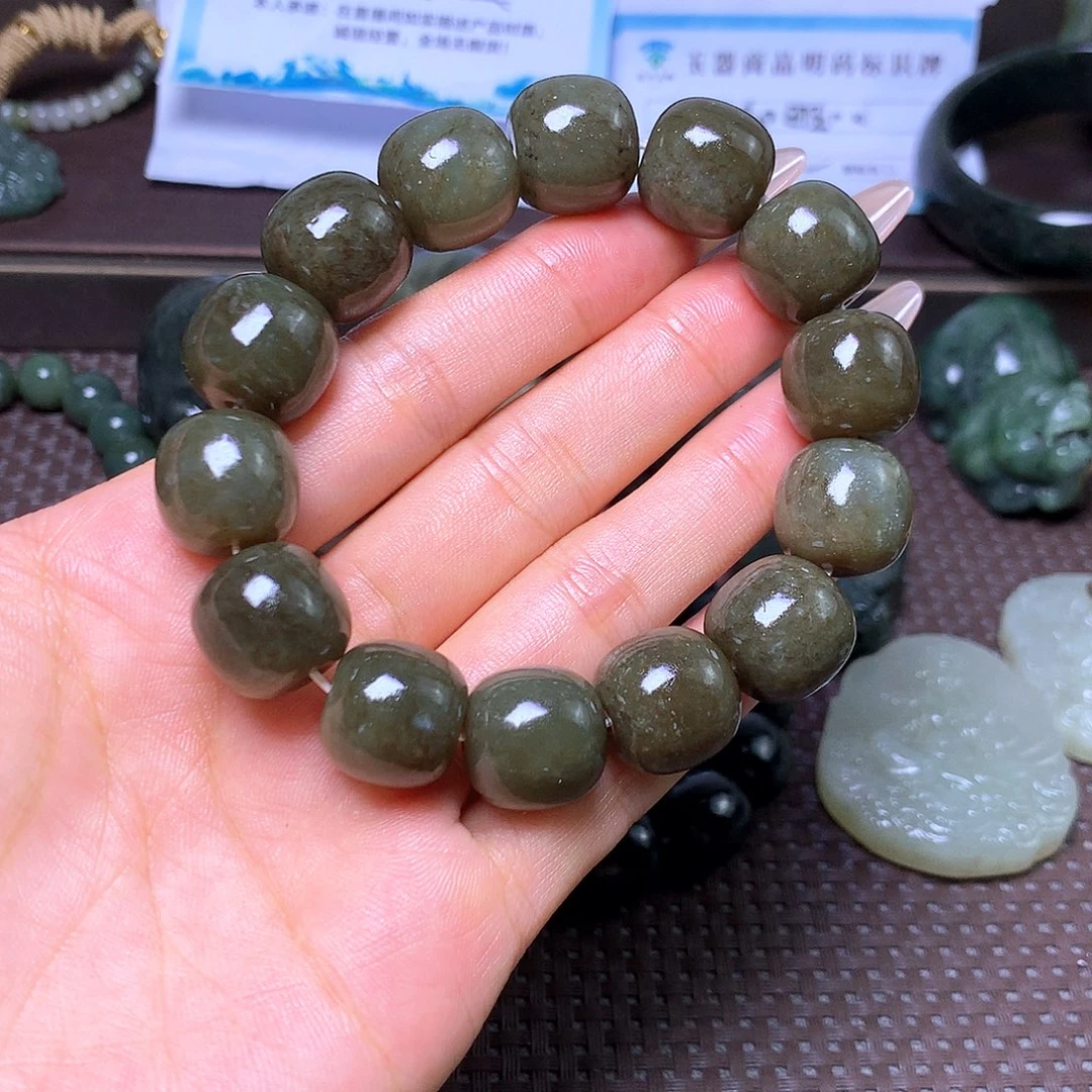 未镶嵌手串和田玉卡16