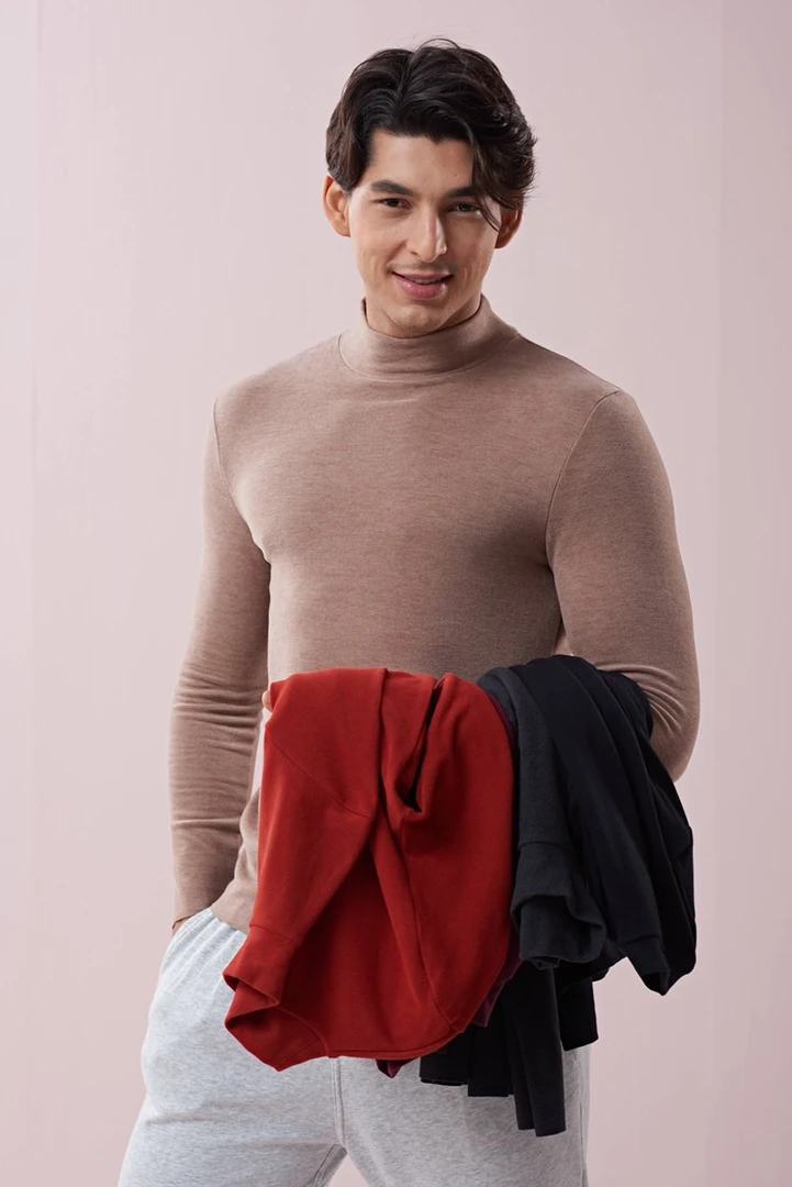 9953雅尔乐男款中空中领单件上衣