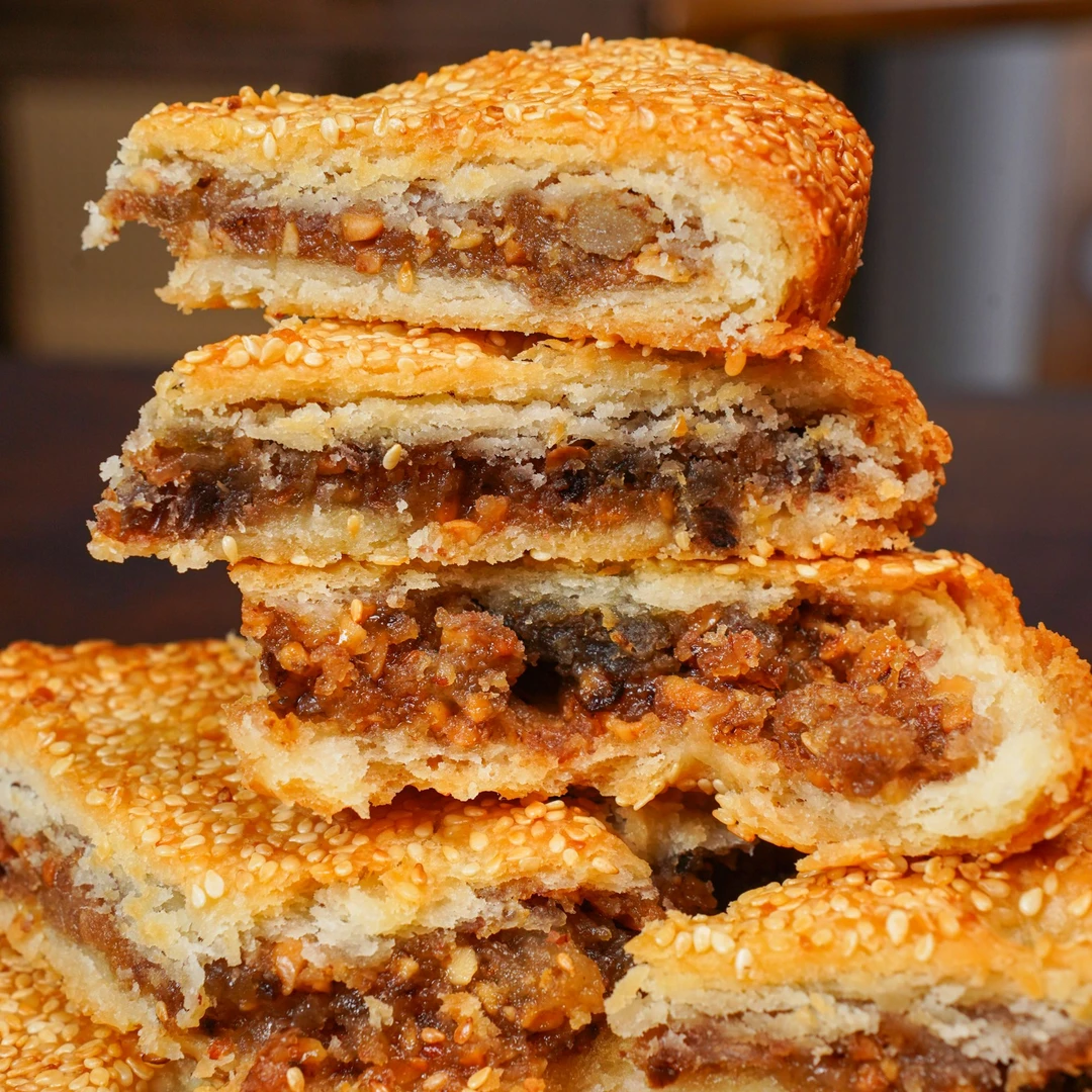 [豆干嬷]闽南大月饼肉饼五花肉芝麻花生绿豆沙馅古早味手工礼盒