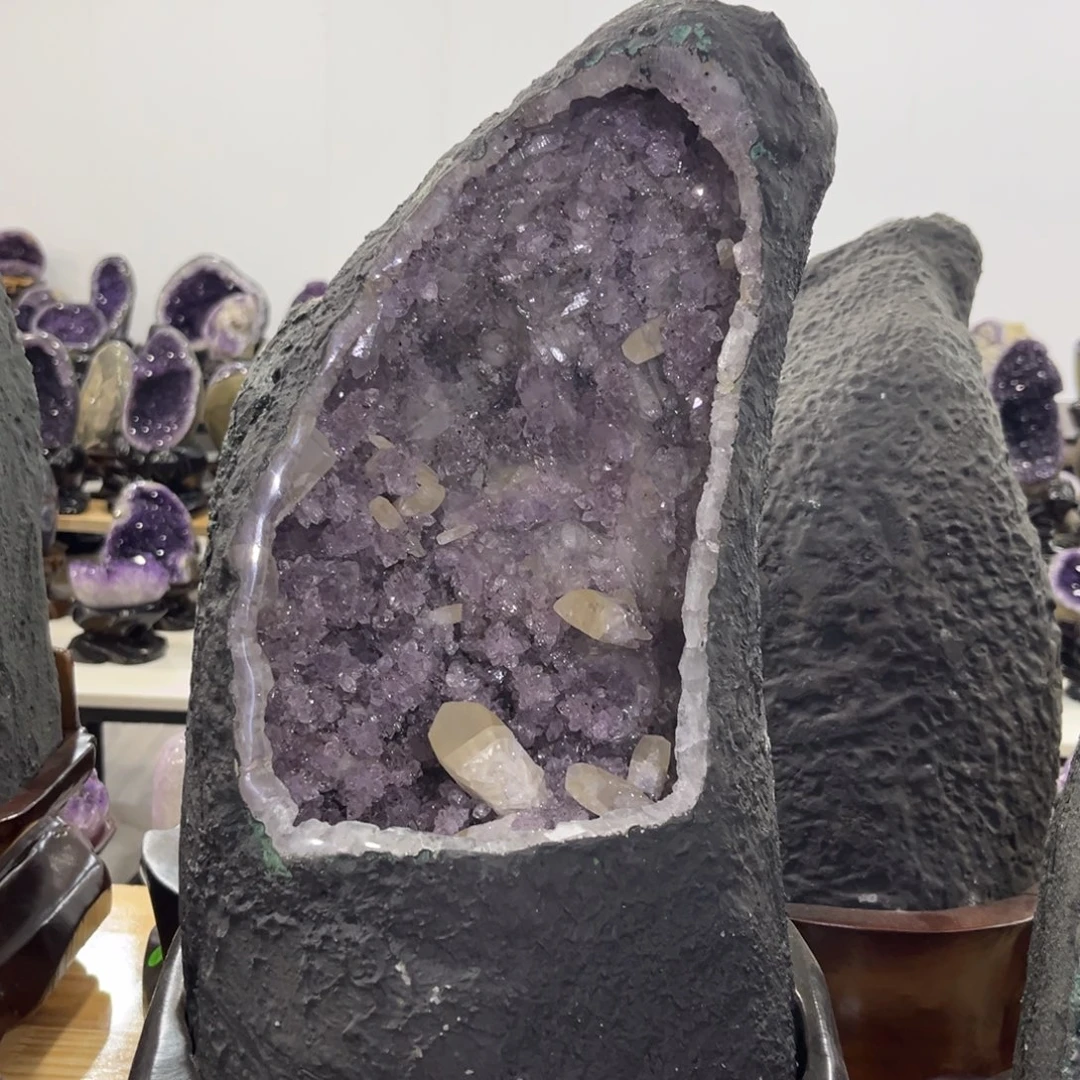 紫晶摆件未镶嵌水晶