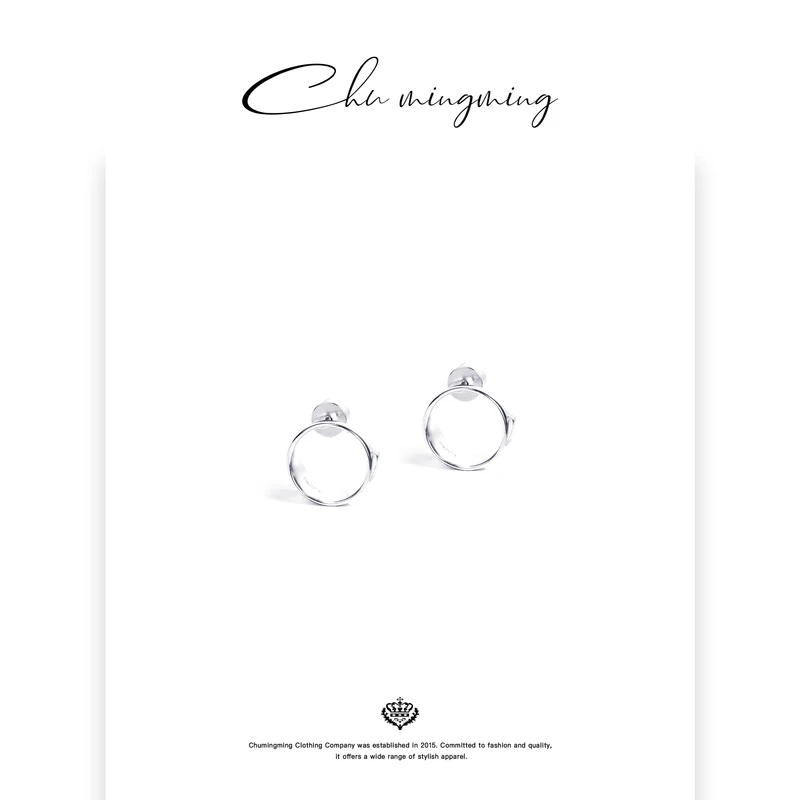 925银耳饰 【CHU/2024SSNEW】原创设计 凹凸耳环SP24279