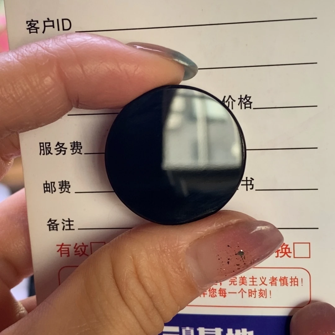 未镶嵌定制翡翠天然缅甸A货墨翠无事牌