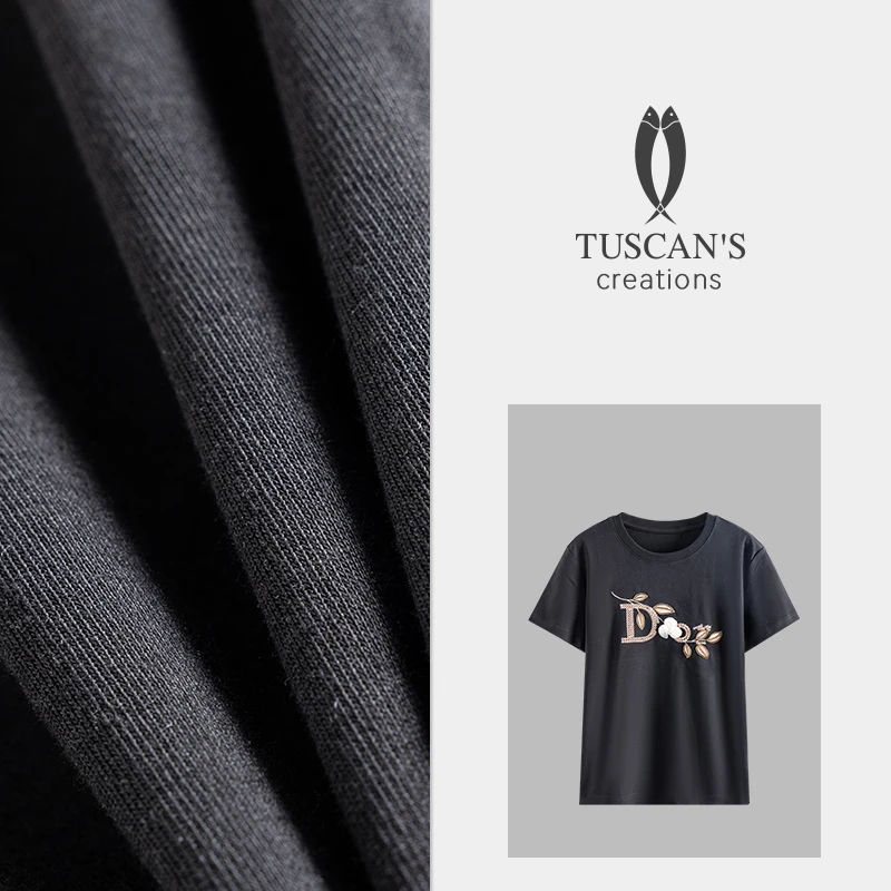 TUSCAN'S CREATIONS女士日常通勤百搭T恤宽松休闲衬衫时代双鱼