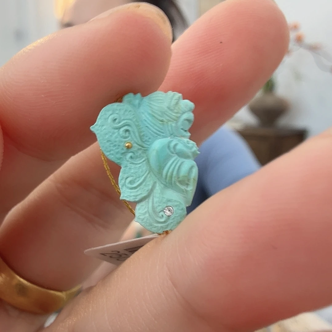 绿松石未镶嵌珠宝半成品