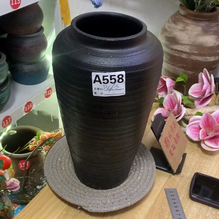 【闪购商品】红陶粗糙盆无孔高34口12