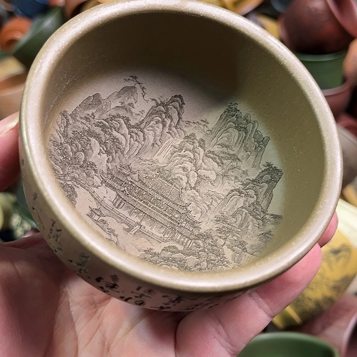 紫砂茶杯全手工紫砂主人杯