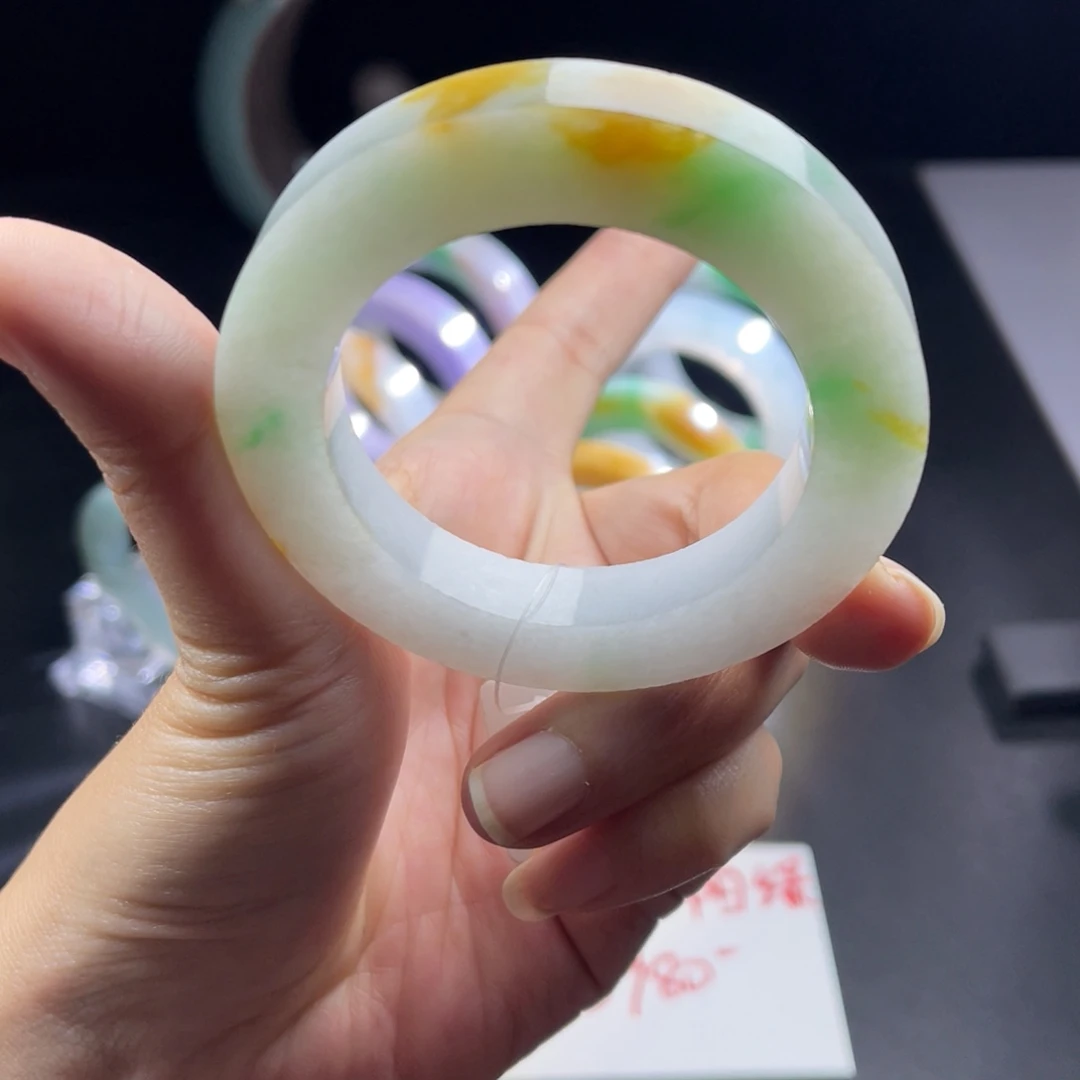 定制翡翠未镶嵌天然翡翠A货手镯