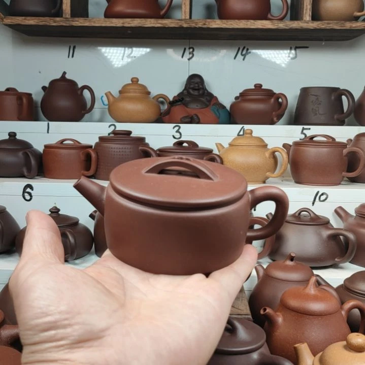 茶壶紫砂汉瓦紫泥170 CC左右微瑕