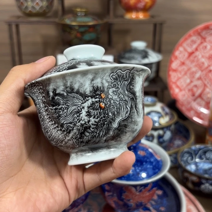 粤***车景德镇手工手绘陶瓷