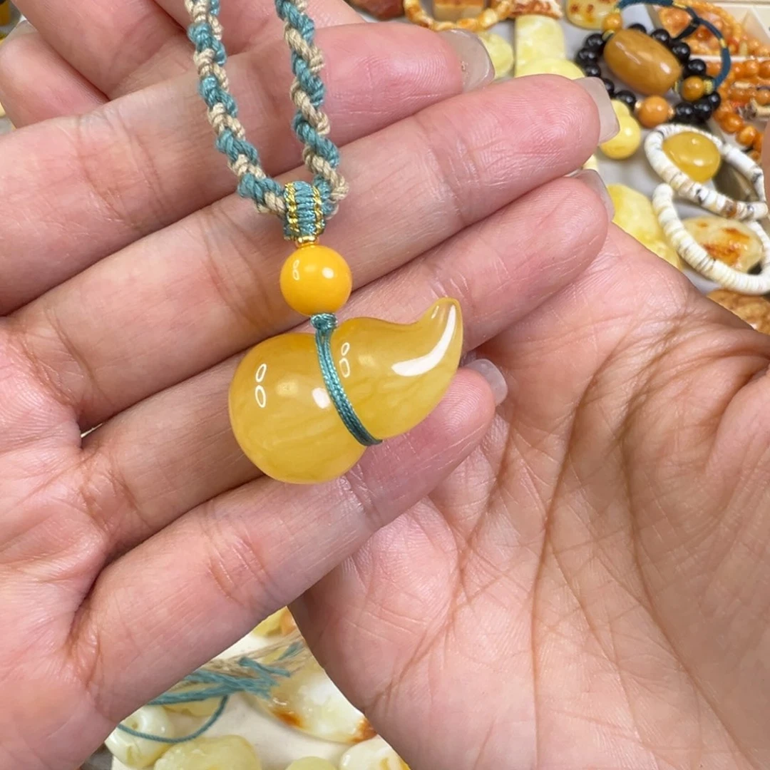 蜜蜡颈饰未镶嵌蜜蜡