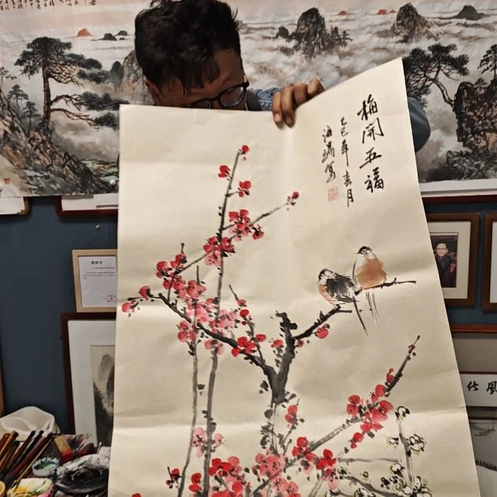国画贾海瑞老师手绘