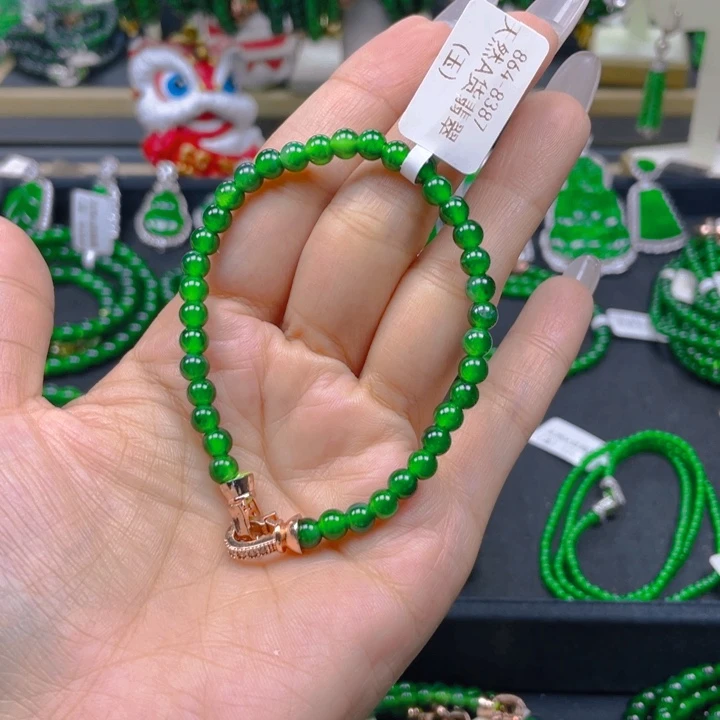 翡翠未镶嵌手链手链5