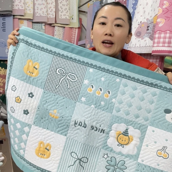 棉特价绿色百福图