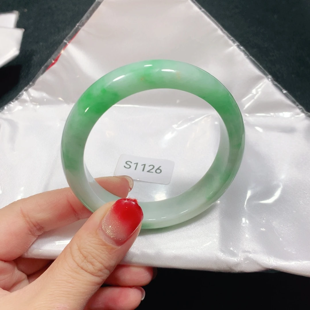 翡翠未镶嵌手镯S1126-03
