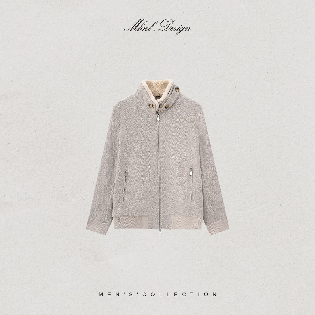 MBNL-F「B.C夹克」秦磊男装羊毛立领夹克LL-WWT0129