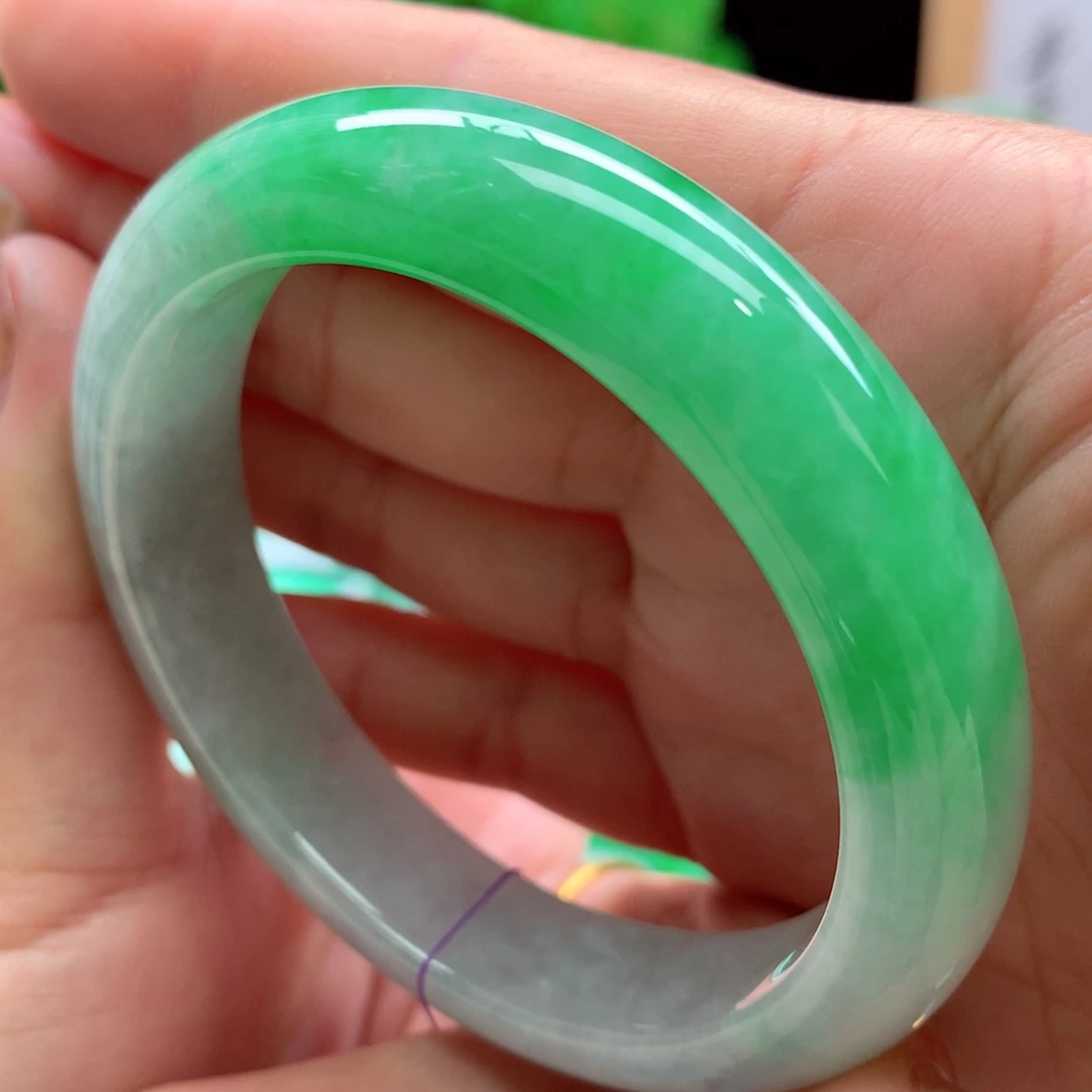 未镶嵌手镯翡翠缅甸55.8圈口