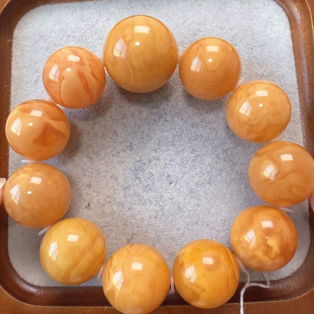 蜜蜡未镶嵌手串蜜蜡