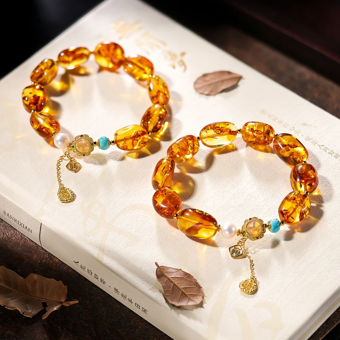 【李哥推荐】花珀手链@ZY50106042@多样性发一