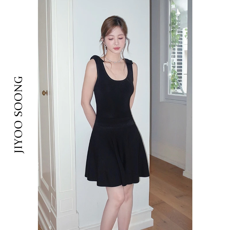 【panda专属】JIYOO SOONG | 「 谧境轻华」气质方领简约连衣裙