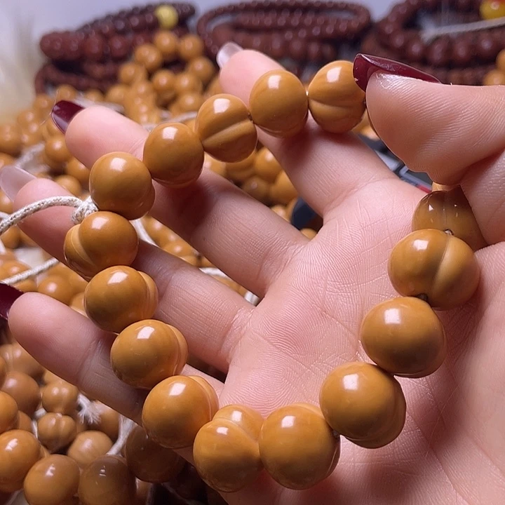 释***’猴头核桃手串16尺寸镜面柯基屁桃手持全品无暇