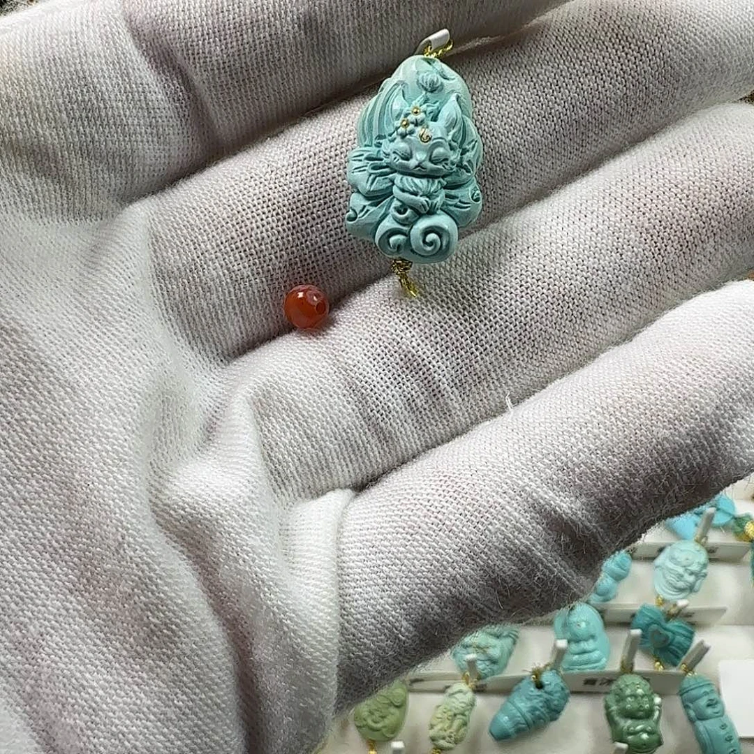 脸****南红玛瑙未镶嵌颈饰凤九