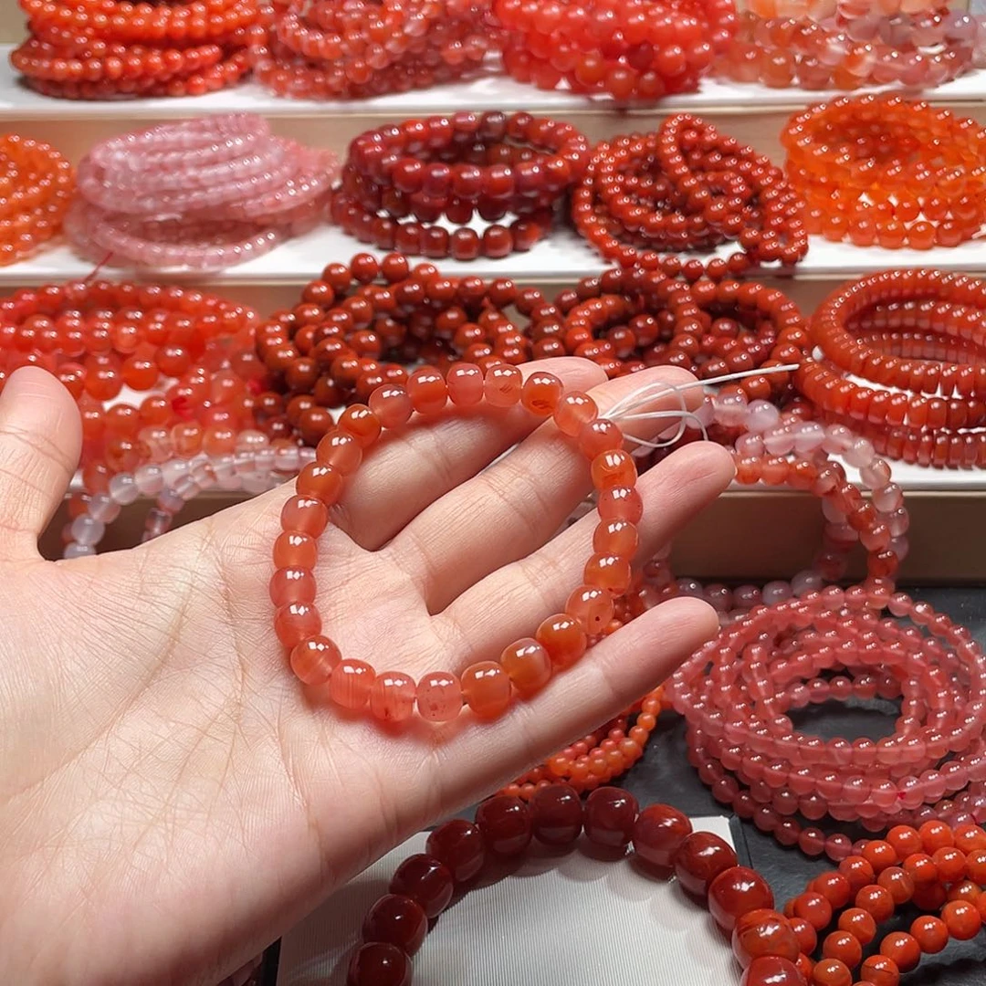 南红玛瑙未镶嵌手链8➕老型