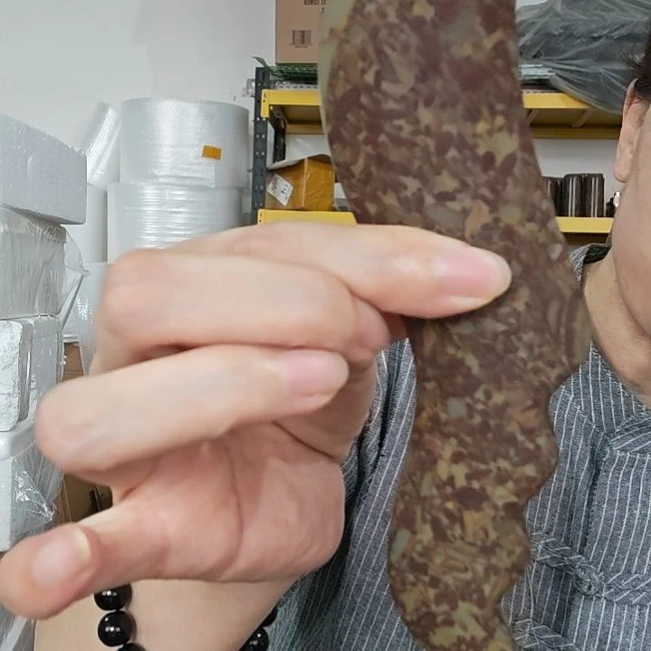 泗水砭石文化馆女娲石通辽仪手把件