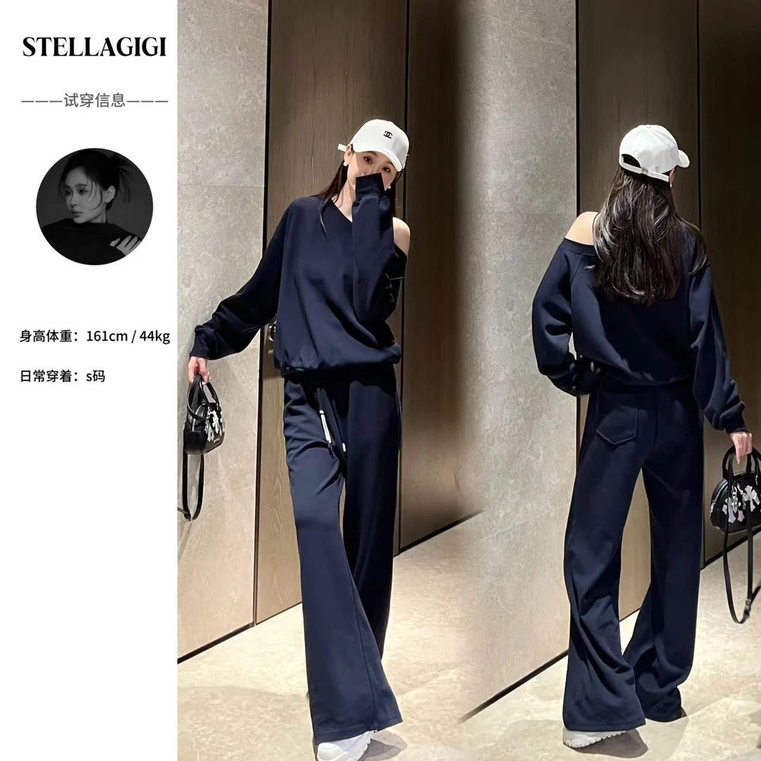 SG / 郭幂幂 SS 时髦感套装 纯色百搭卫衣+抽绳休闲裤TZ-20250081