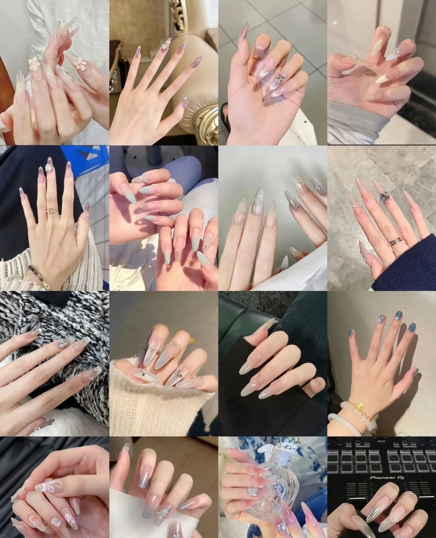 【拍一发多】清穿戴甲温柔气质显白可拆卸手工美甲贴