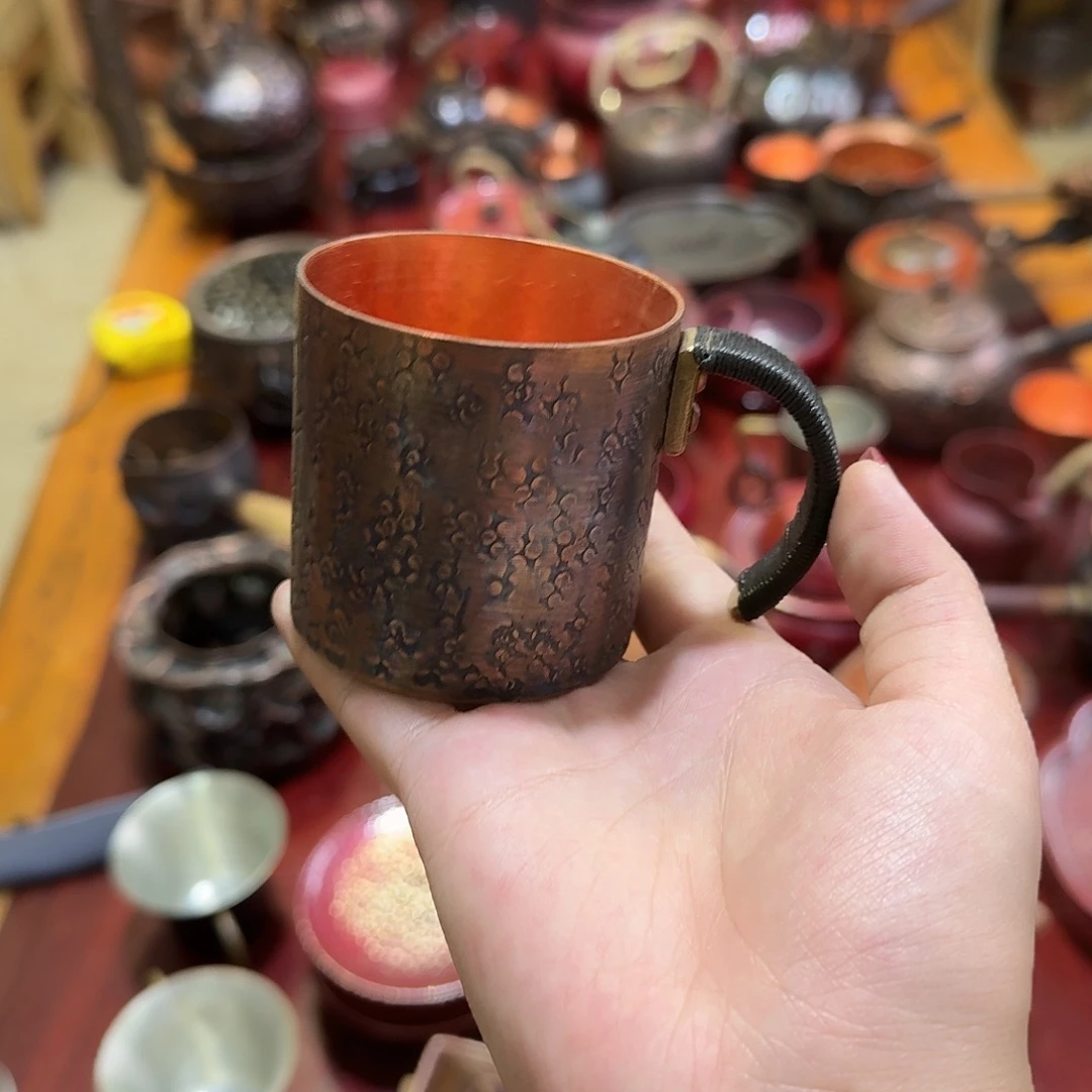 紫铜手工制作摆件一个